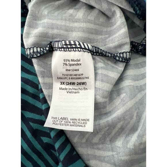 terra & Sky Women’s Comfortably Short Sleeve Top Size 3x. - Picture 6 of 6